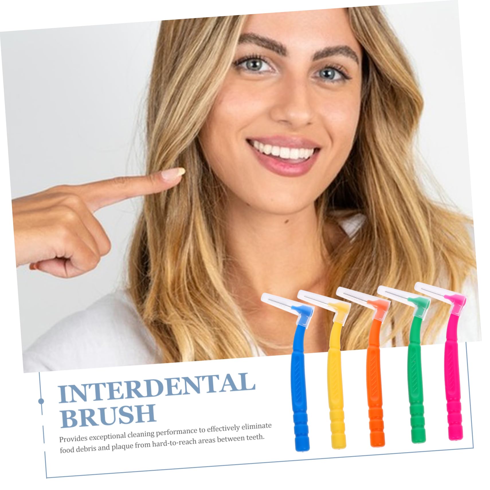 Healvian 250 Piezas Cepillo Interdental Cepillo De De Goma Herramientas De Limpieza De Cepillo De Limpieza Cepillos Interdentales Entre Plástico