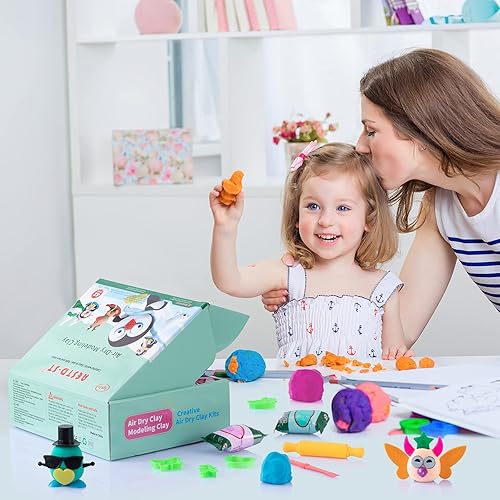 Miniatura 8 de Aestd-ST Arcilla polimérica 50 colores y arcilla seca al aire, 42 colores.