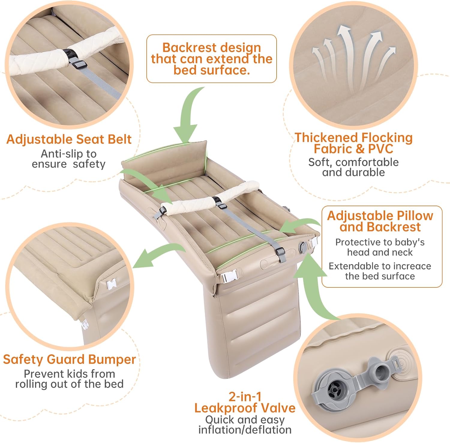 Kids Airplane Bed, Inflatable Plane Seat Extender Bhutan Ubuy