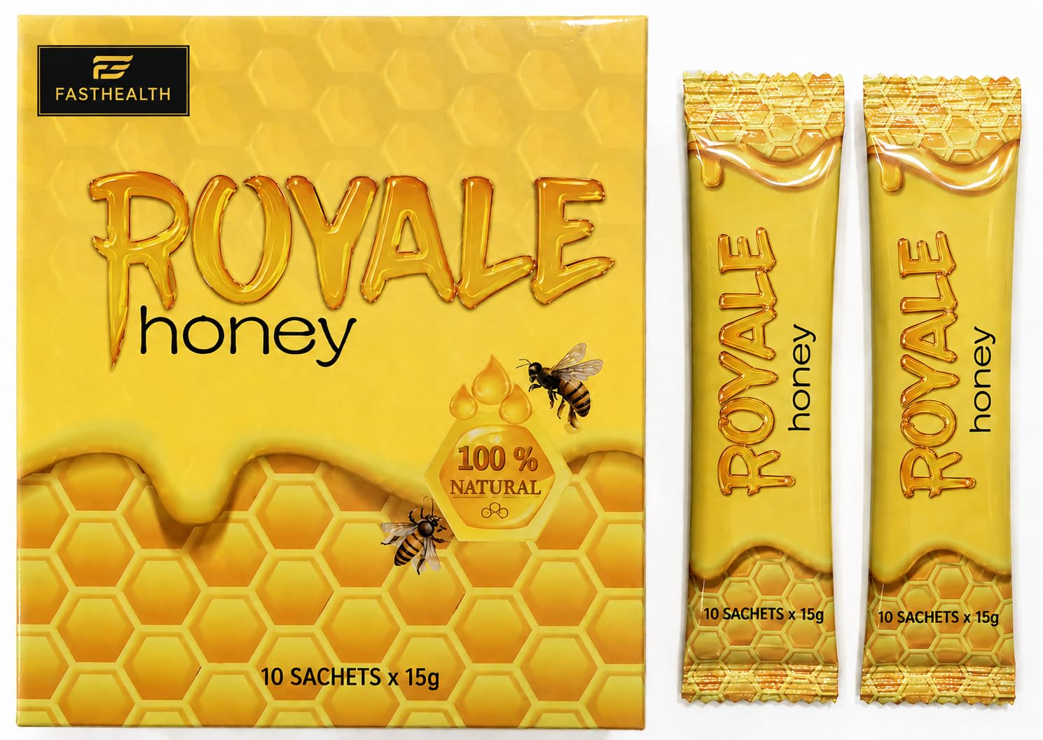 Barritas de miel 100% natural – 10 sobres individuales de 15 g – Ginseng – Sabor suave, textura sedosa – Una experiencia auténtica y única