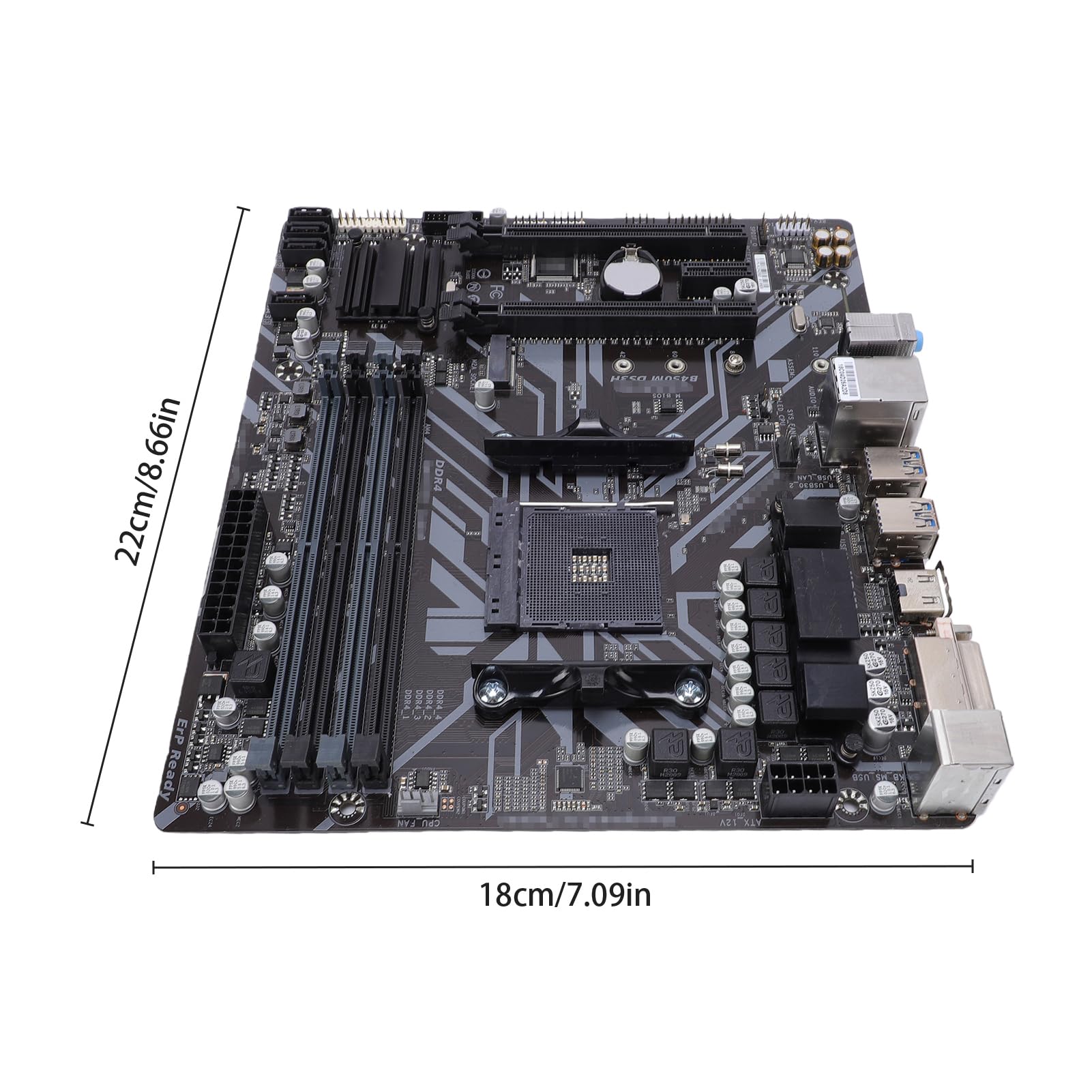 B450M DS3H, Placa Base AM4, Placa para Juegos de Alto Rendimiento, Compatible con Ry de 1.ª a 5.ª Generación, para Entusiastas y Constructores de PC DIY