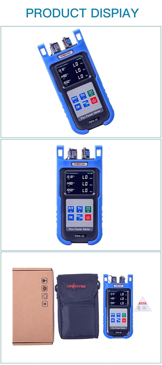 TPN-35 1310/1490/1550nm PON Power Meter, Fiber Optical Power Meter, PON Network Tester, Fiber Optic Power Meter OTDR Tester