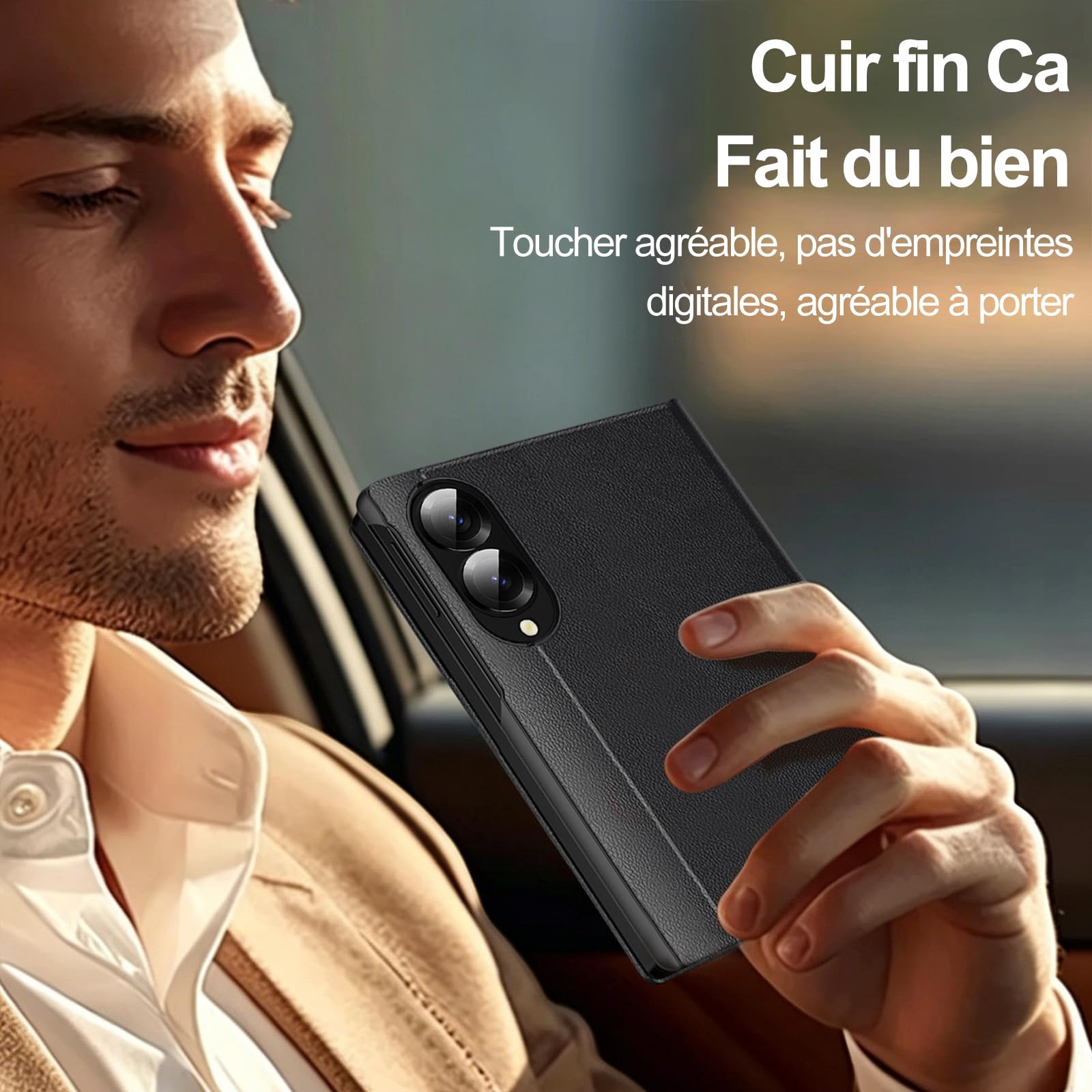 Cover per Samsung Galaxy Z Fold 8 Smart View con finestra intelligente