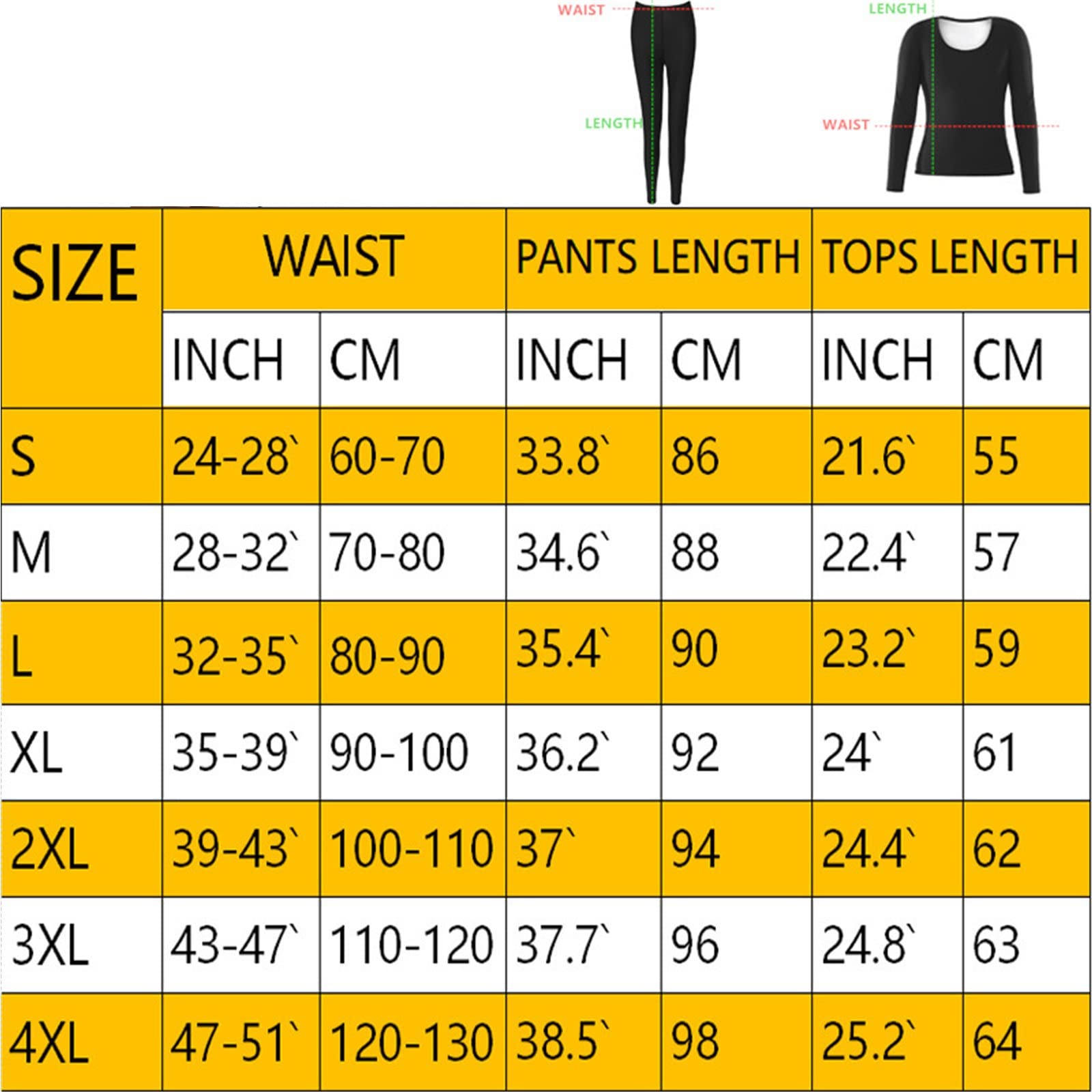 Damska bielizna termiczna Top Bielizna termiczna Damska bielizna termiczna Sauna Dresy zimowe (kolor: Noir, rozmiar: XXL) (Noir XL)