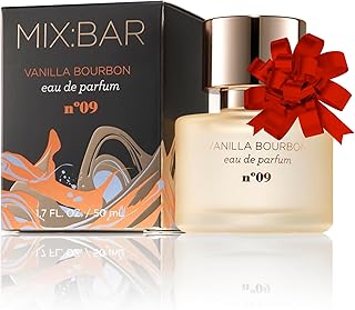 MIX:BAR Perfume for Women - Vanilla Bourbon Fragrance - Eau de Parfum Spray - Notes of Sandalwood, Vanilla Bean, Jasmin, Bergamot, 1.7oz