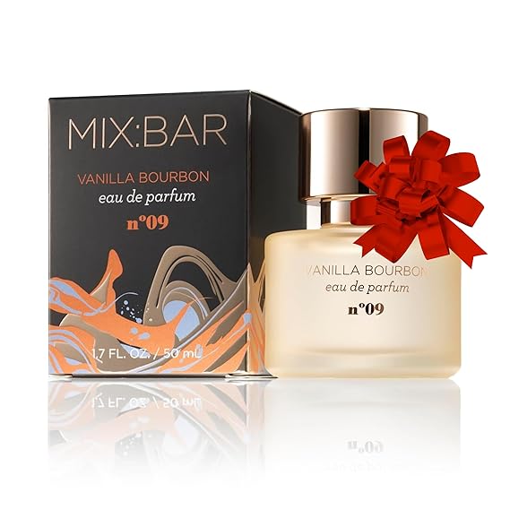 MIX:BAR Perfume for Women - Vanilla Bourbon Fragrance - Eau de Parfum Spray - Notes of Sandalwood, Vanilla Bean, Jasmin, Bergamot, 1.7oz