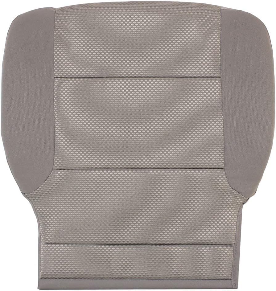 Driver-Side Bottom Cloth Seat Cover Compatible with 2014-2019 GMC Sierra 1500, 2500, 3500 SLE, SLT, h D, Z71 - Beige Tan