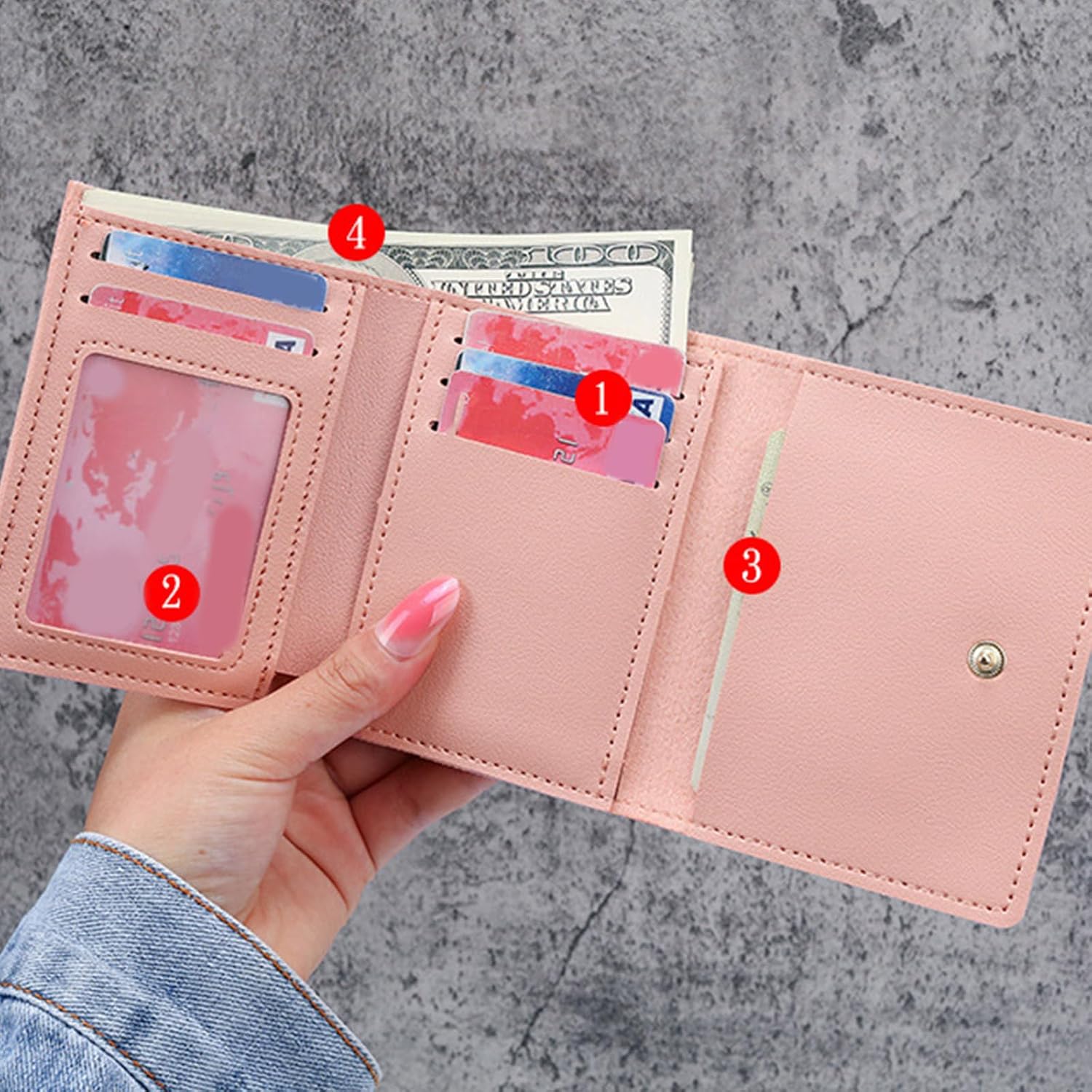 Cartoon Coin Pouches Practical and Lightweight Wallet Card Holder for School Travel and Shopping Short Wallet