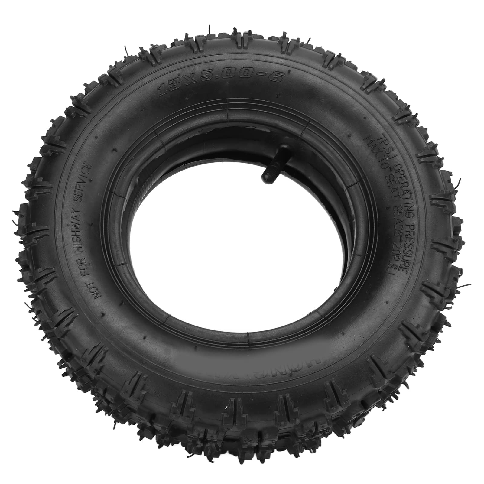 KIMISS Neumáticos 13x5.00-6 para cortacésped y quitanieves, con válvula Recta y Refuerzo Grueso, Ideales para Playa y terrenos Off Road