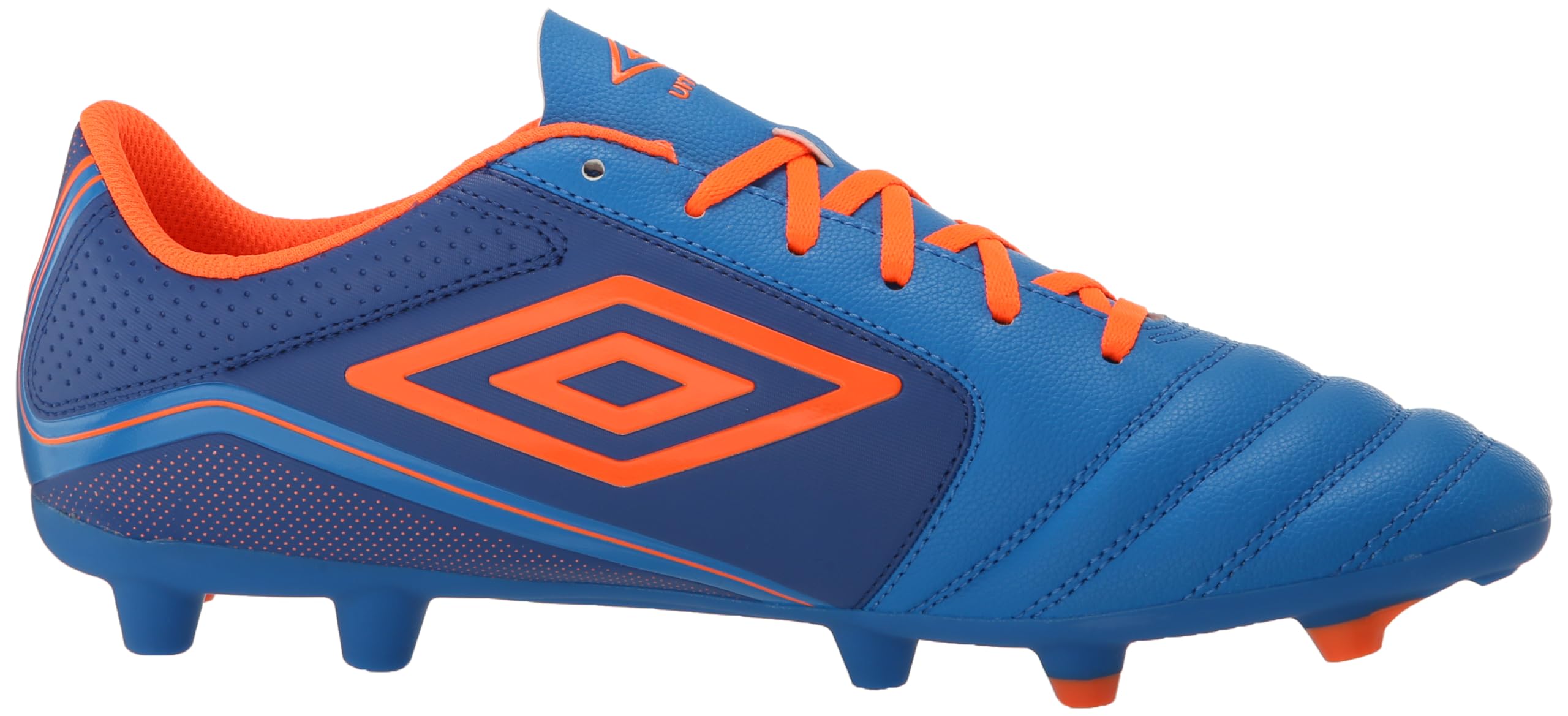 Umbro Homme Classico 12 FG Crampons de Football, Bleu électrique Royal Orange, 41 EU