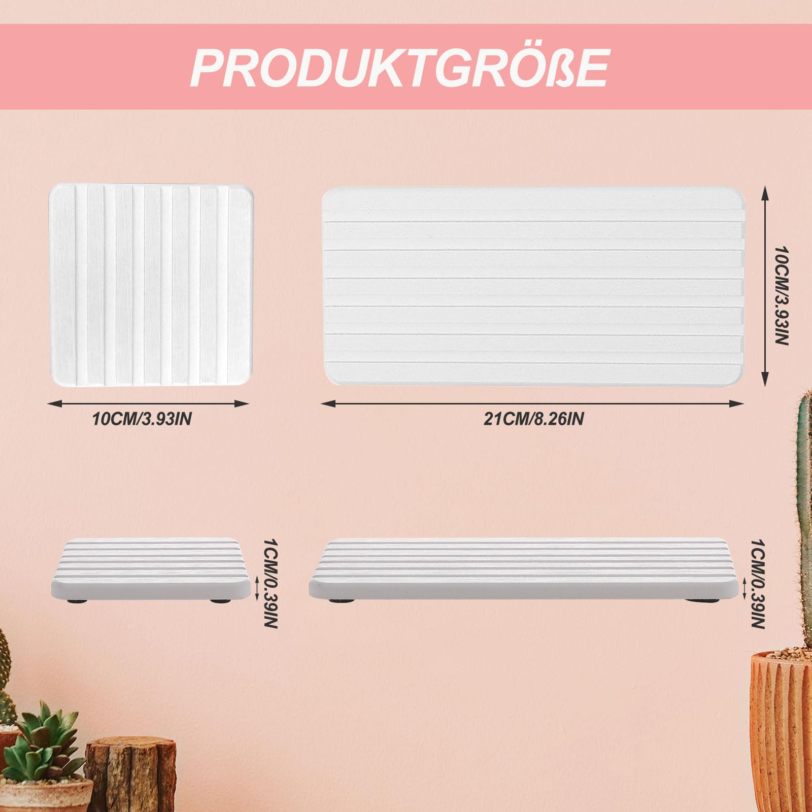 Waterabsorberende diatomeeënaarde onderzetters, 21 x 10