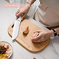 Vista 7 de Astercook Knife Set for Kitchen 15 Piece with Block and Sharpener Kitchen Knives with Ceramic Coating Sharp Blade Dishwasher Safe Deba Knives with