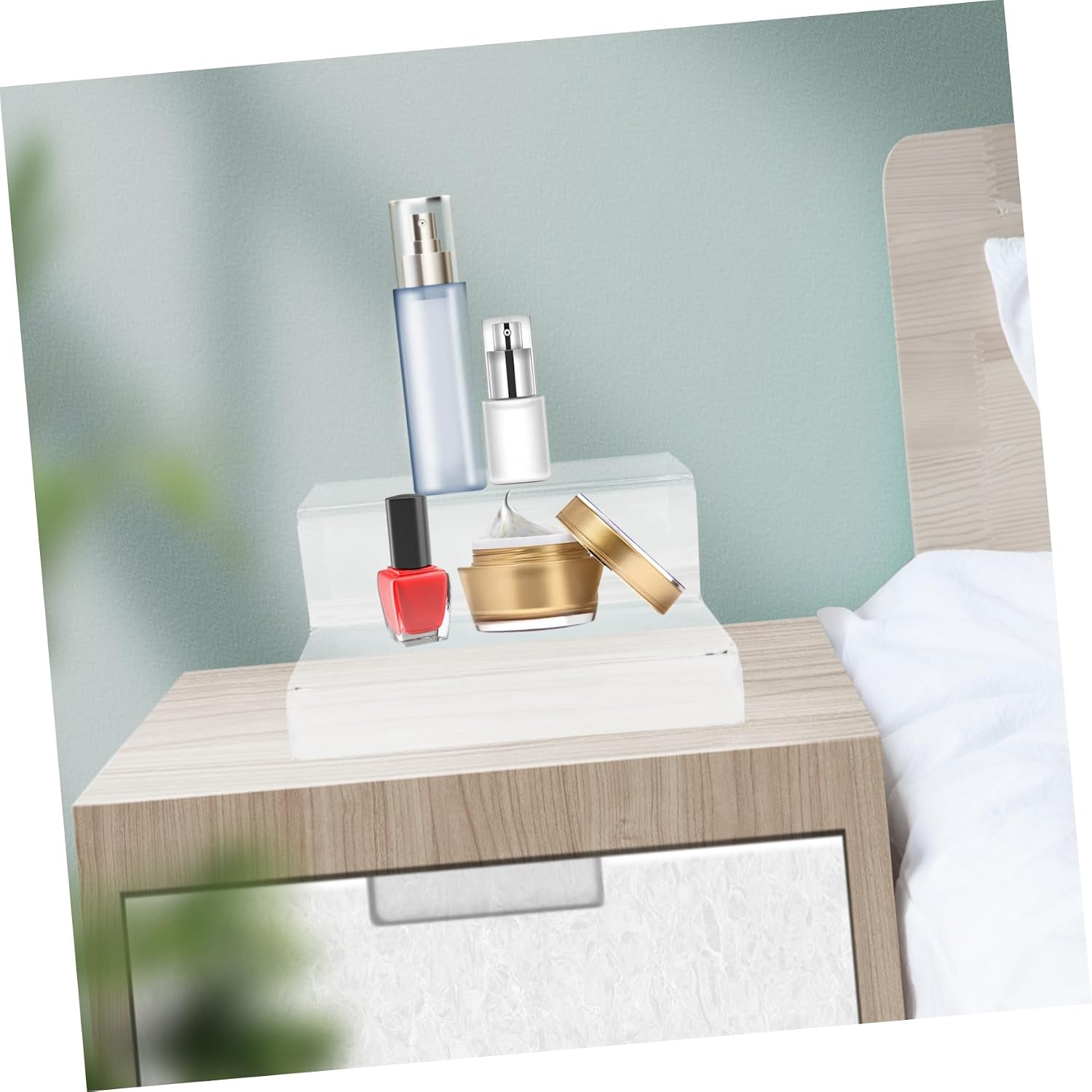 Clear Acrylic Display Stand for Craft Figures Riser Showcase Compact and Sturdy Transparent Design for Home Use for Shoes and Other Items