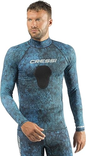 Miniatura 4 de Cressi Hunter Rash Guard, camuflaje azul, XXL