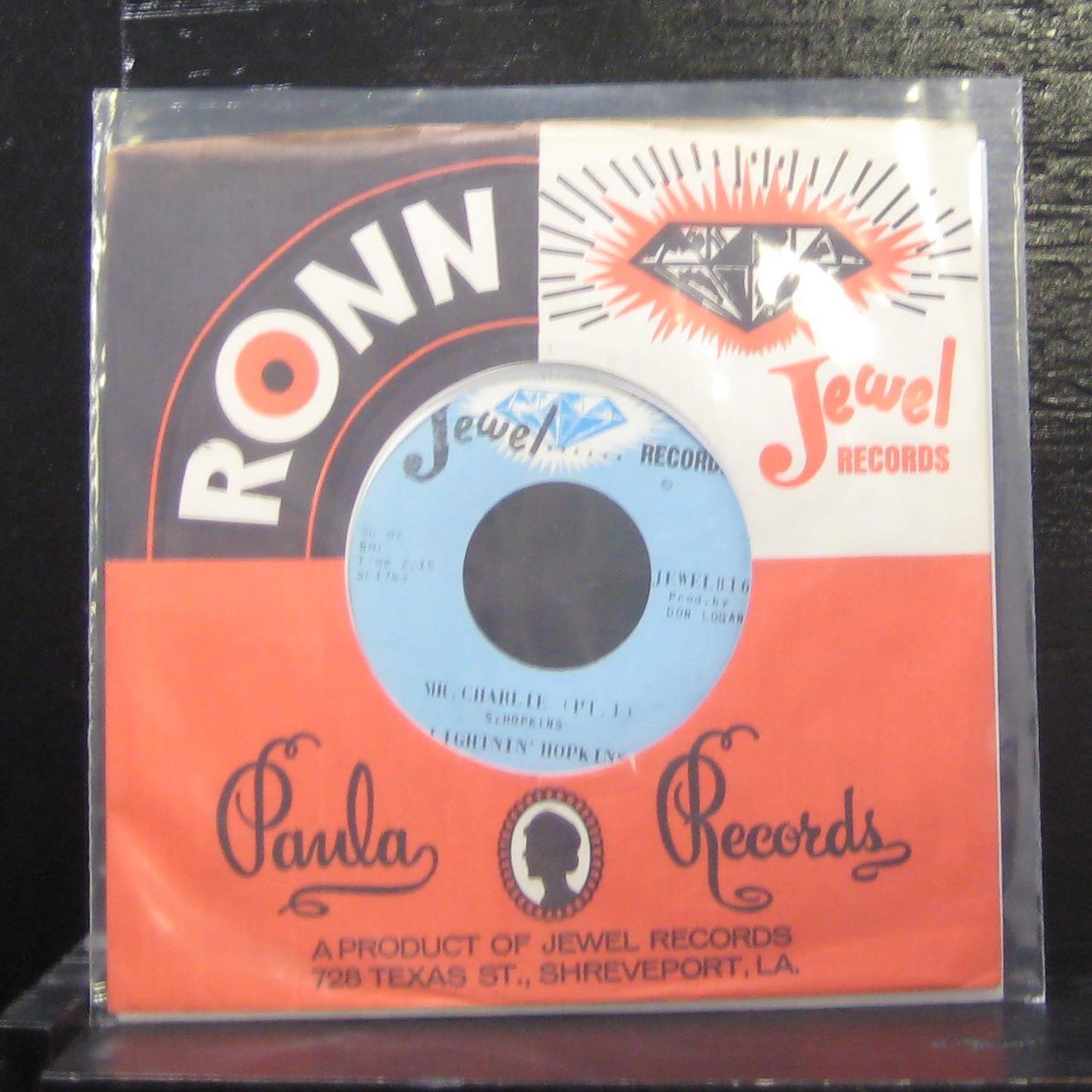 Lightnin' Hopkins Mr. Charlie Pt. 1 / Pt. 2 7" Vinyl 45