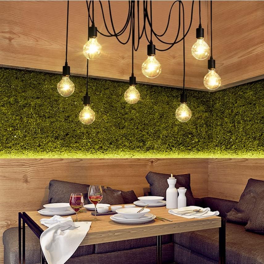 Miniatura 7 de Lámpara de araña colgante de araña, lámpara Edison de 14 brazos, vintage, industrial, steampunk, techo colgante multi DIY