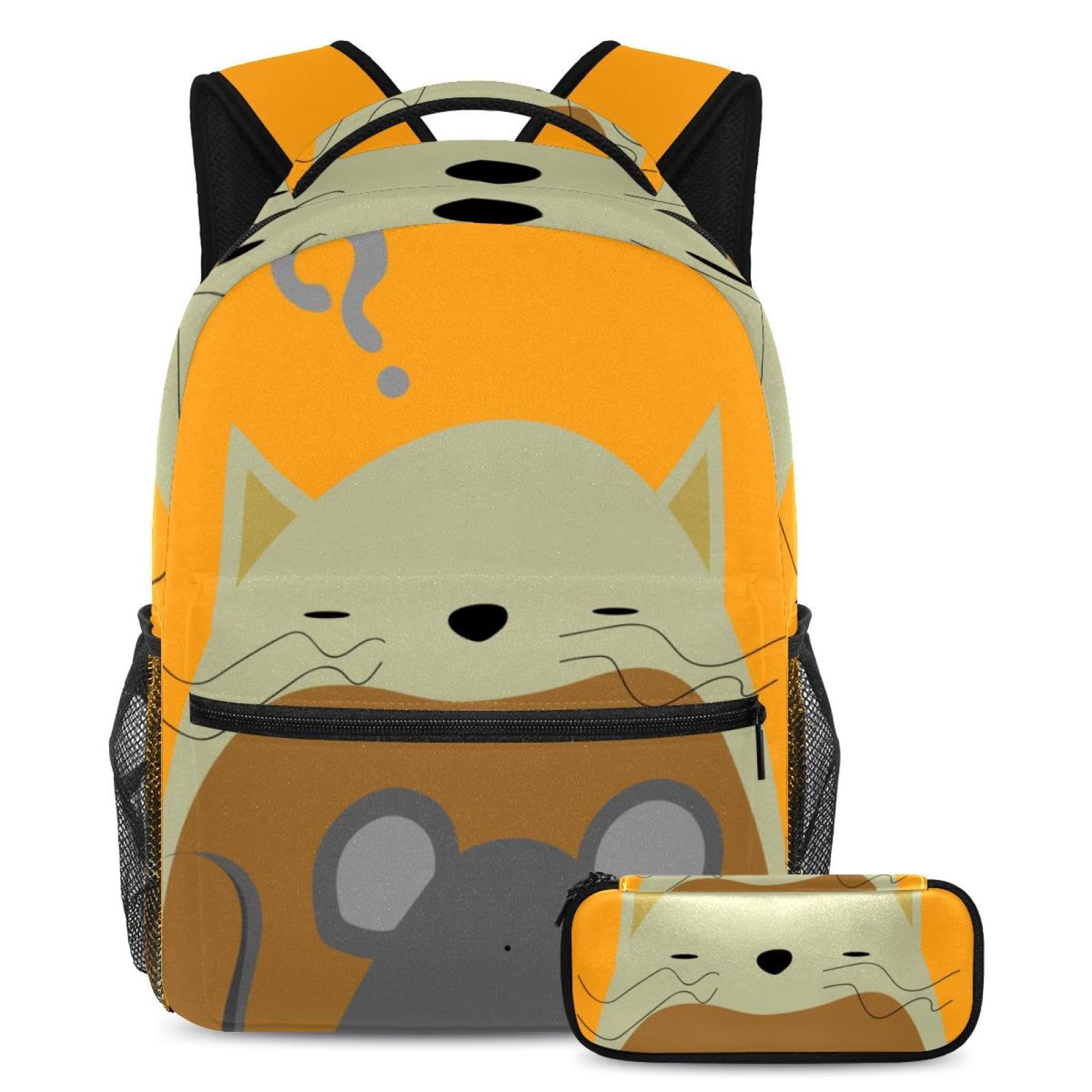 Lot de 2 cartables chat et souris cadeau parfait pour adolescents