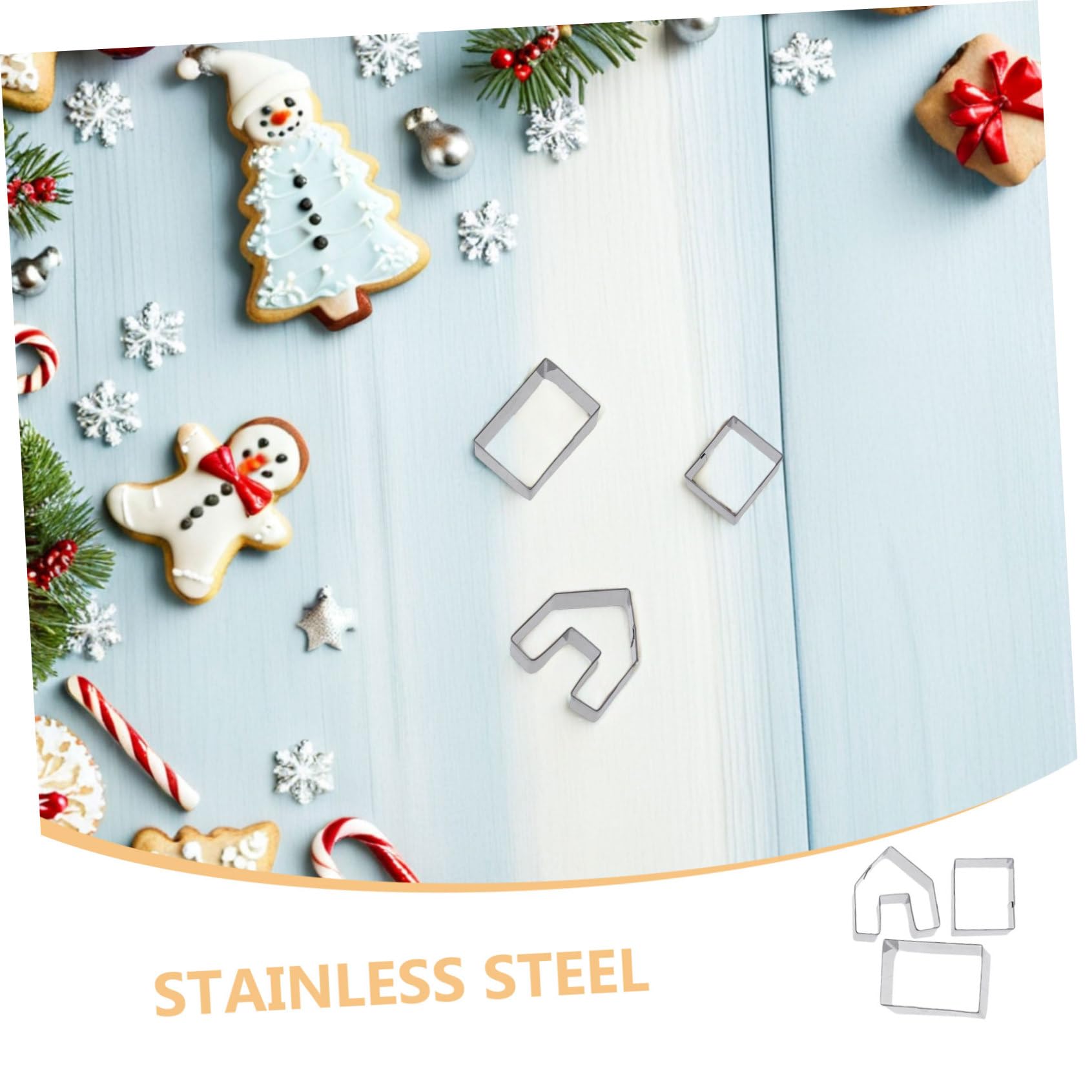 5juegos Molde para Pastel Mini Casa de Jengibre de Molde para Galletas Navideñas para Decoración de Fiesta de Navidad y Horneado DIY