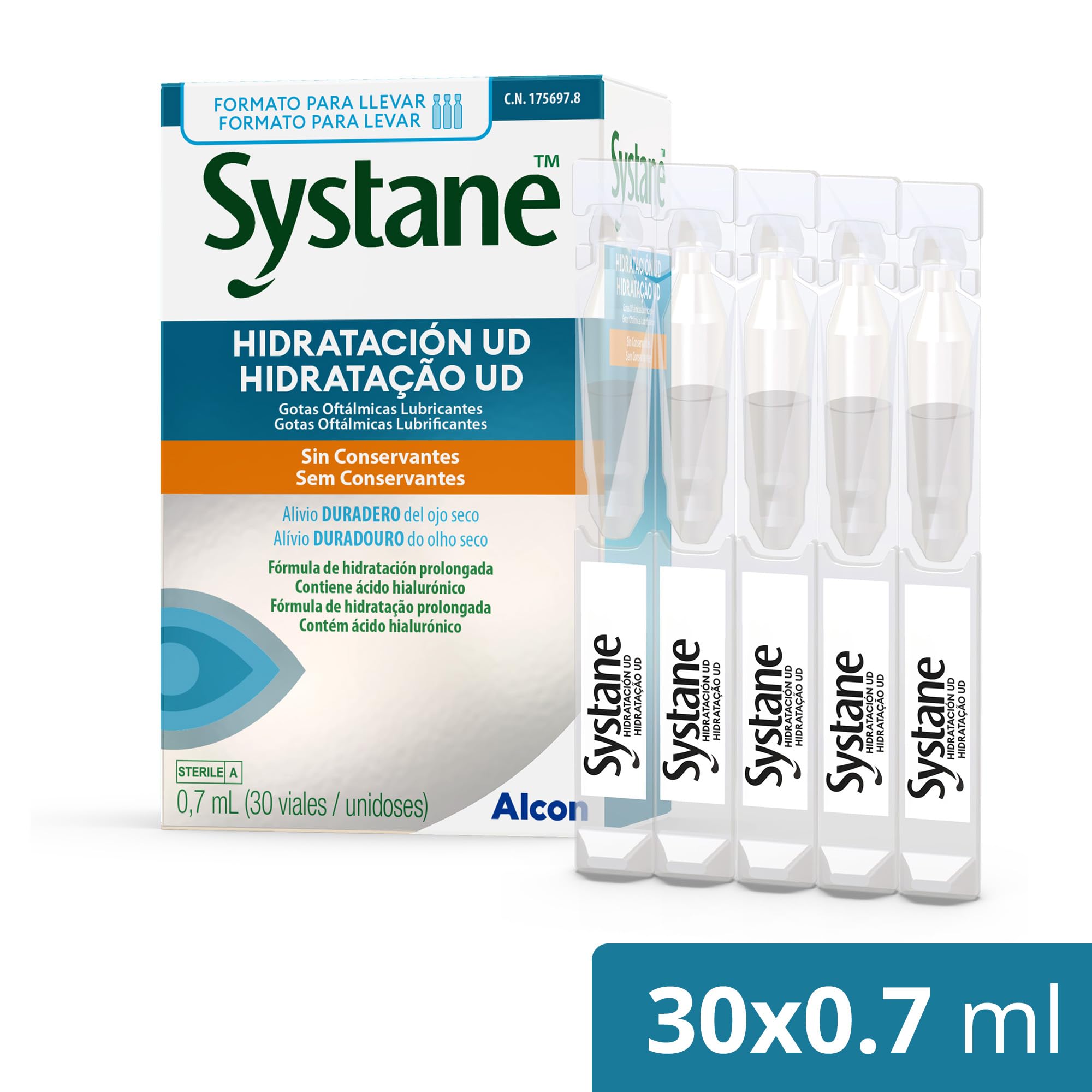 Systane Hidratación UD gotas oftálmicas lubricantes | 30 x 0.7 ml