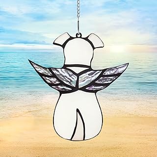 Angel Dog Memorial Gift, Acrylic Dog Memorial Gift for Loss of Dog Warm Memory Sympathy Gift Dog Ornaments in Memory Pet Loss for Dog Lovers, Hanging in Windows, Doors