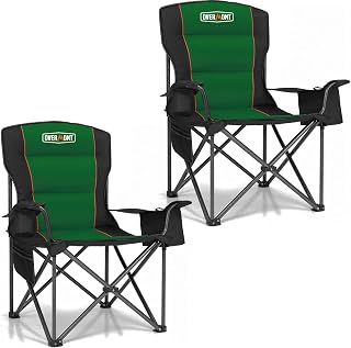 Overmont 2-Pack Oversized Camping Chairs - 450 lb Each Fully Padded