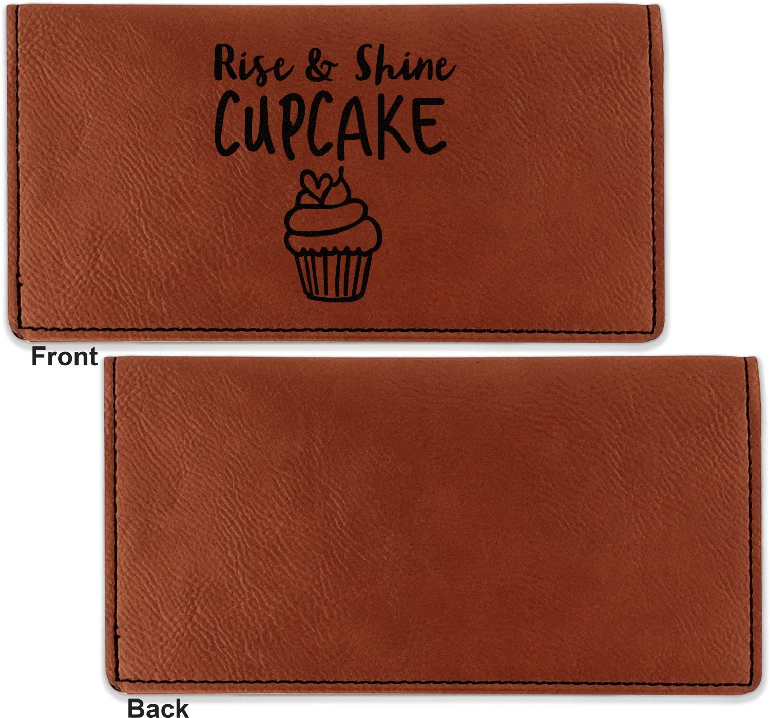 RNK Shops Cute Quotes and Sayings Leatherette Checkbook Holder - Single Sided