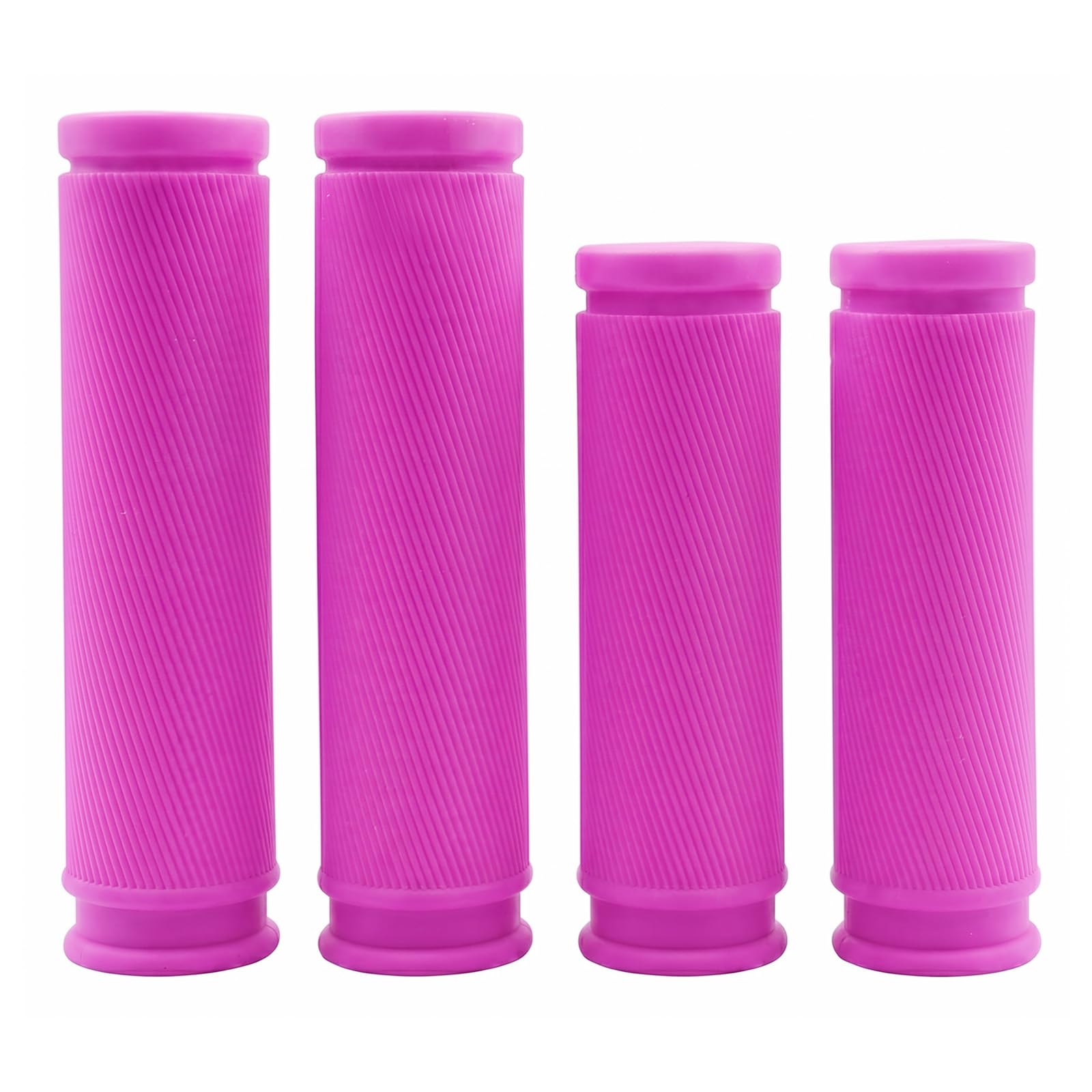 4 empuñaduras cortas de goma TPR de 85 mm y 105 mm para manillar de bicicleta