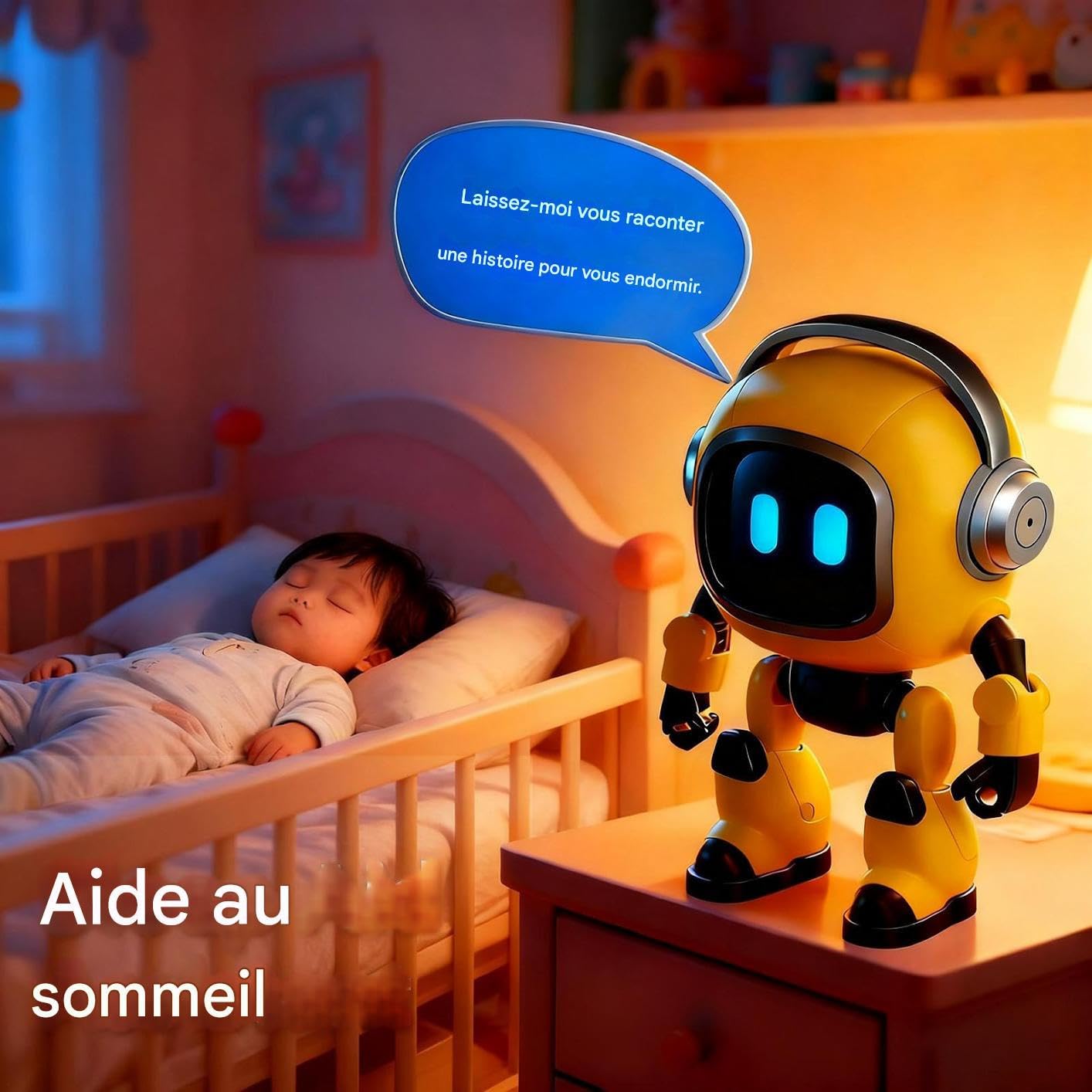 Robot genérico para – inteligente e interactivo – Robot inteligente alimentado por IA – para niños y niñas, adultos, de cumpleaños familiares | Robot Inteligente Alimentado por Inteligencia Artificial para Niños, Niños y Niñas, Cumpleaños, Fiestas y Vacac