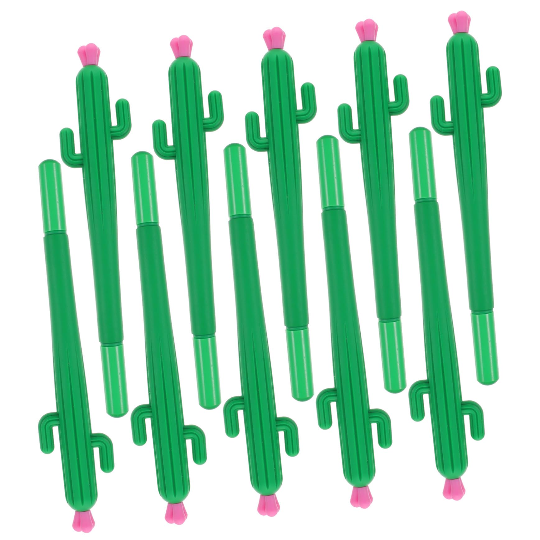 Tofficu 4 Ensembles Lot De 4 Stylos À Base D'Eau En Forme De Cactus Stylo Gel En Forme De Cactus Mignon Encre Noire Recharge De Stylo À Encre Stylo À Bille 10 pièces * 4