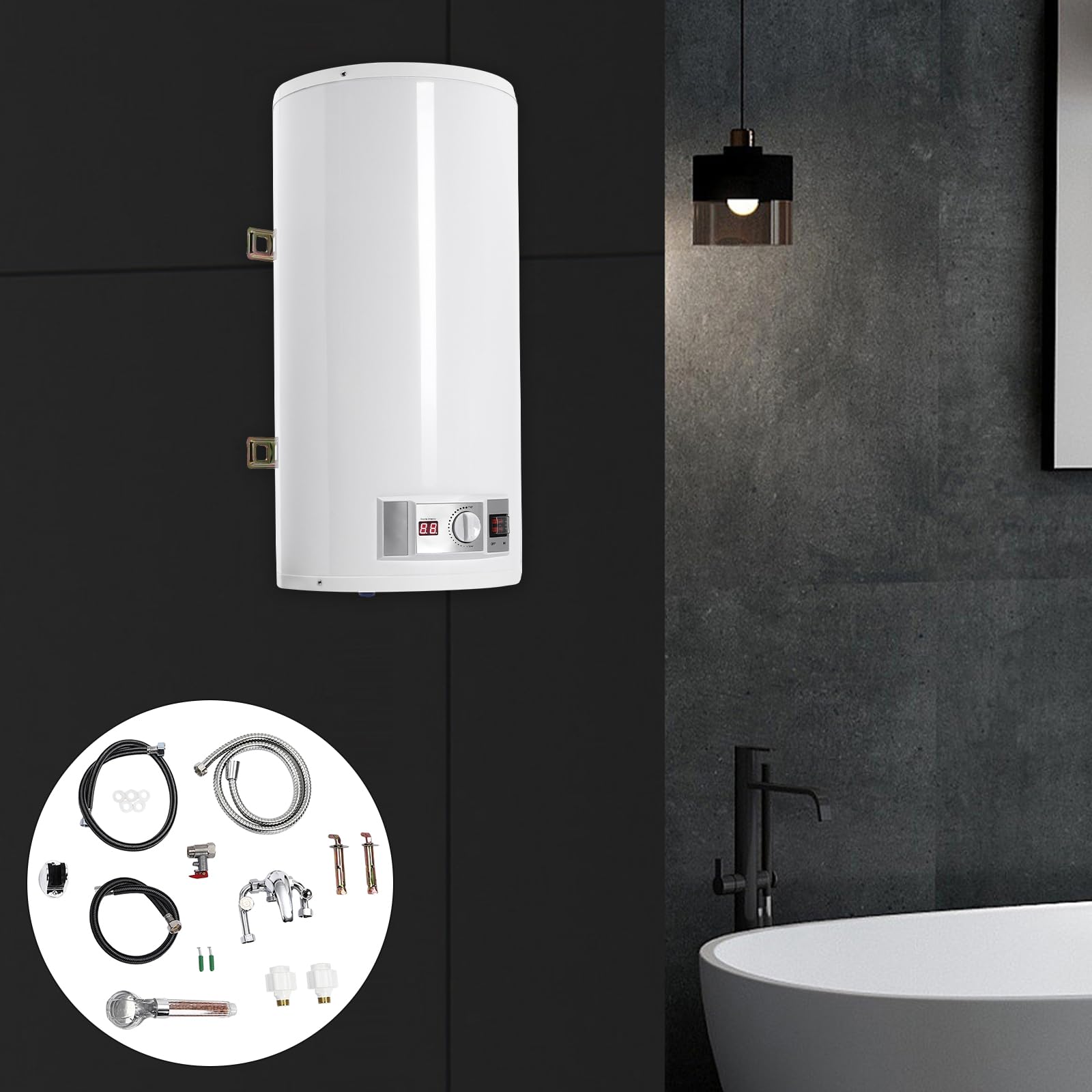 Scaldacqua elettrico, scaldabagno 230 V, scaldabagno elettrico, scaldabagno istantaneo cucina, riscaldamento piscina, pompa di calore industriale industriale, scaldabagno piccolo, scaldabagno