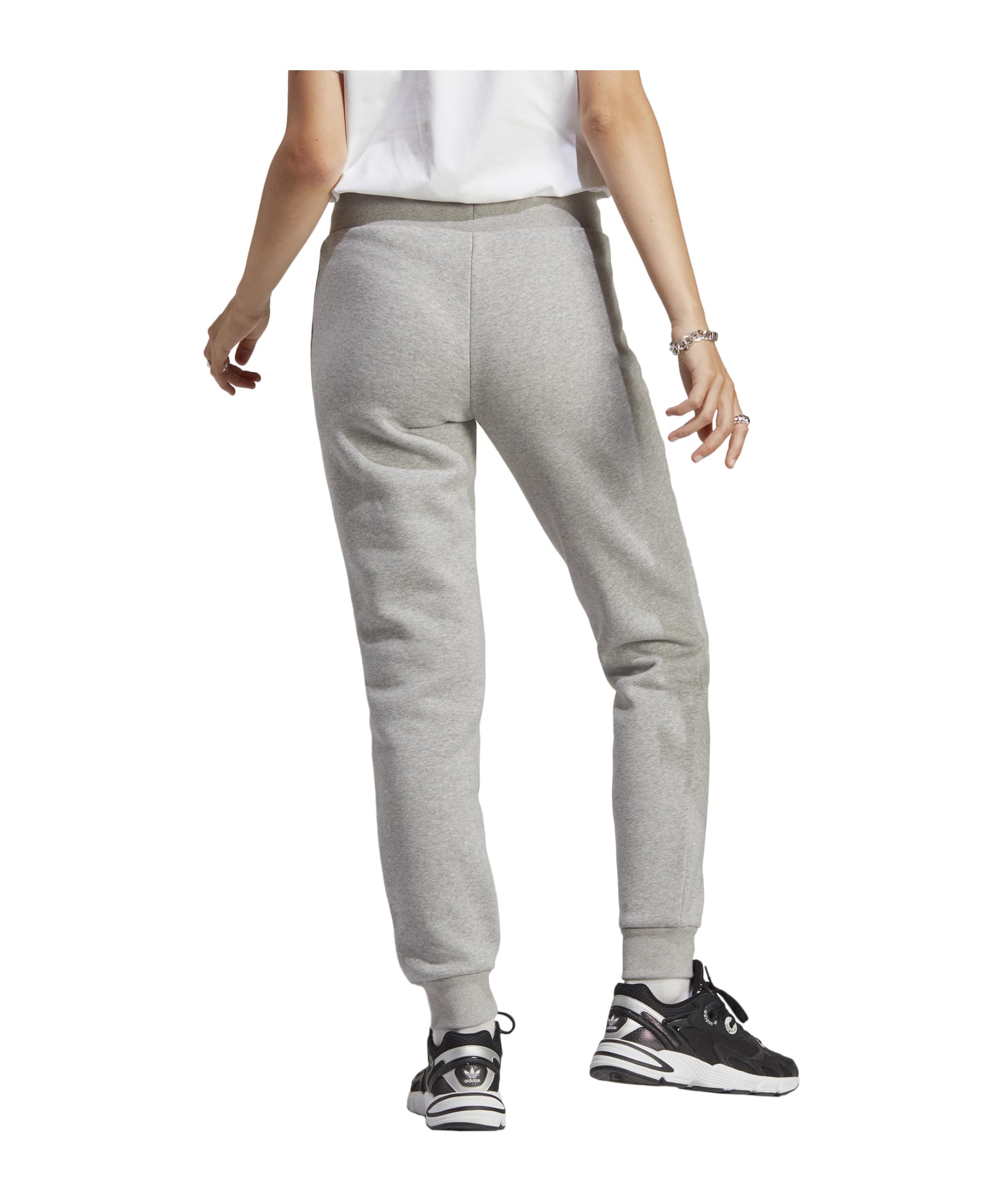 Spodnie dresowe damskie Adidas Originals szare gładkie