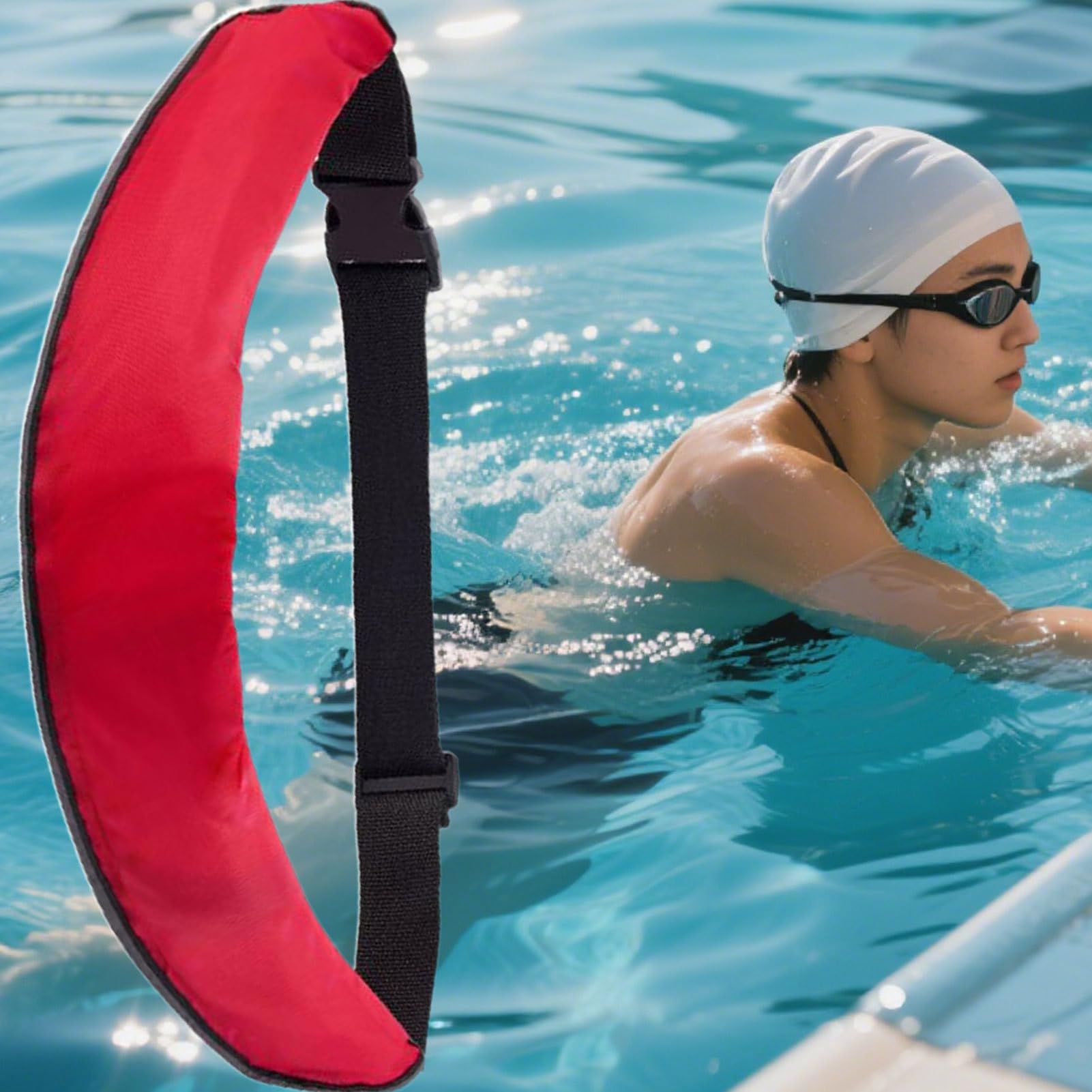 Set cinture da nuoto - Galleggiamento portatile, galleggiante con sistema di gonfiaggio manuale, anello di salvataggio compatto di sicurezza attività sportive acquatici | Per kayak, paddle