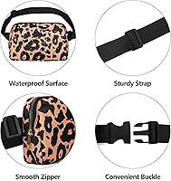 Vista 17 de Riñonera cruzada para mujeres y hombres, bolsa para cinturón para senderismo con correa ajustable, riñonera para correr, entrenamiento, deportes