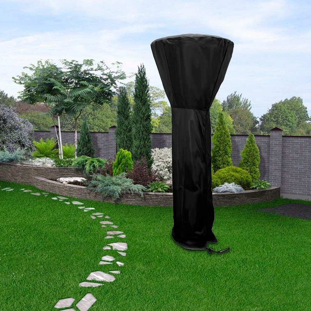 Patio Heater Cover, Outdoor Dustproof Heater Cover, 210D Oxford Cloth Pyramid Torch Patio Heater Cover for Waterproof, Dustproof, Wind Resistant (-TJ19373-02)