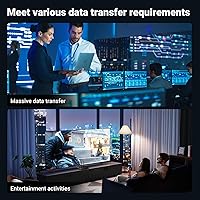 Vista 4 de UGREEN Cable Ethernet de 33 pies, cable Ethernet Cat 8 con 40 Gbps 2000 Mhz de alta velocidad, cable plano de Internet blindado resistente
