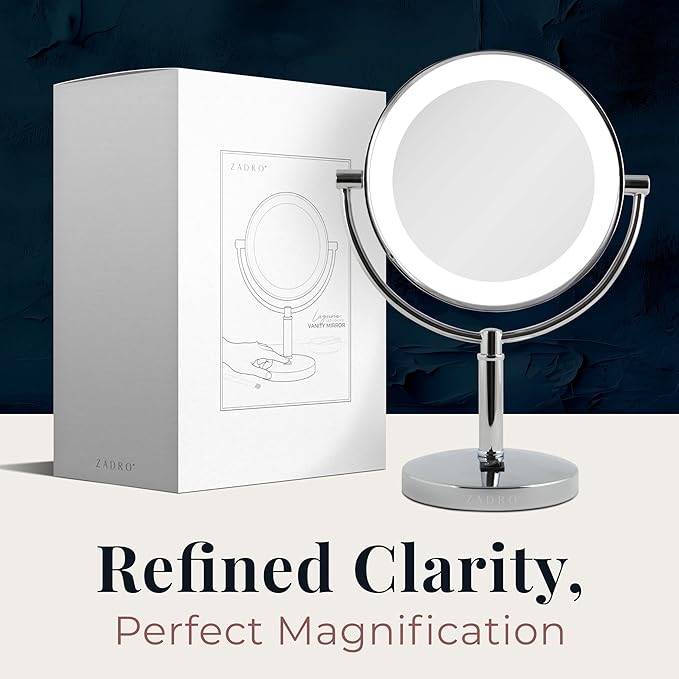 Espejo de Maquillaje LED Zadro Laguna 11" con Aumento 5X/1X miniatura 9