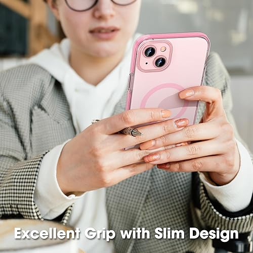 Miniatura 7 de MATEPROX Fundas magnéticas transparentes para iPhone 15, compatibles con MagSafe, transparente, a prueba de golpes, delgada, a prueba de golpes,