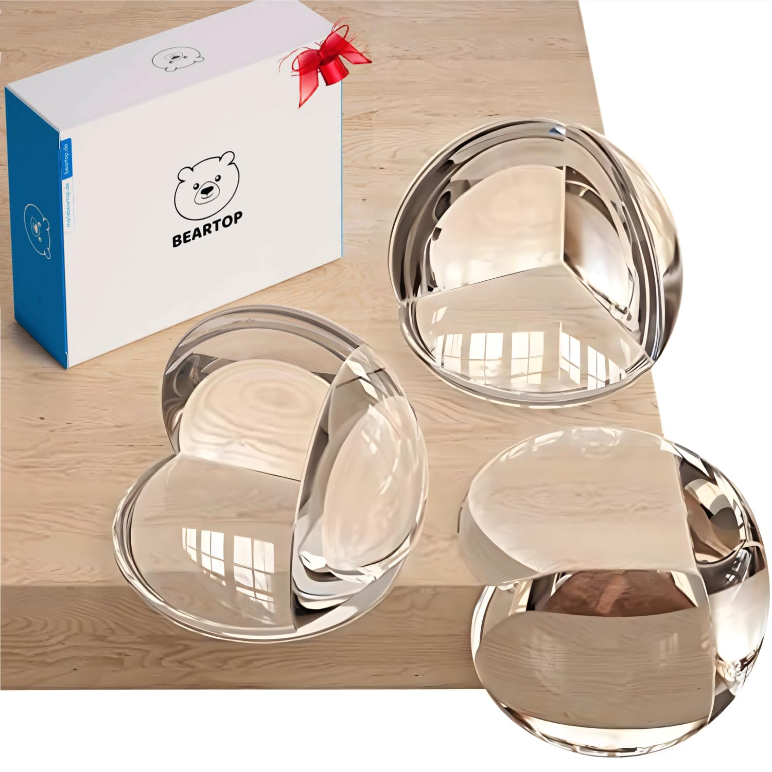 BEARTOP Protezioni per Angoli - Adesivo Forte - Protegge Bambini e Anziani - Rimozione senza Residui - Trasparente e Discreto - Protezione per Tavolo