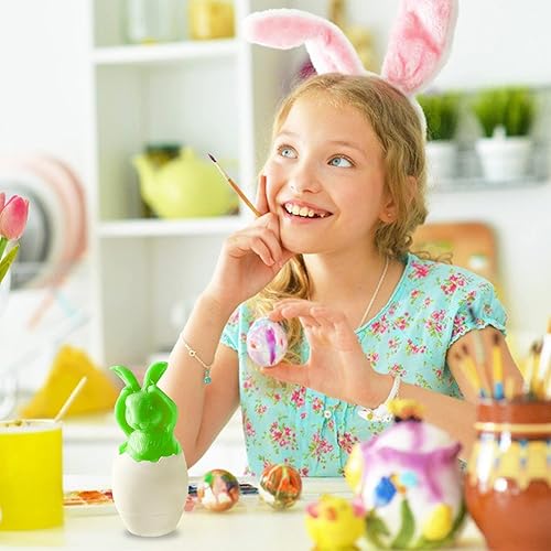 Miniatura 10 de Moldes de silicona para velas de conejo 3D molde de resina de conejo de Pascua para hacer velas arcilla polimérica yeso para decoración del hogar