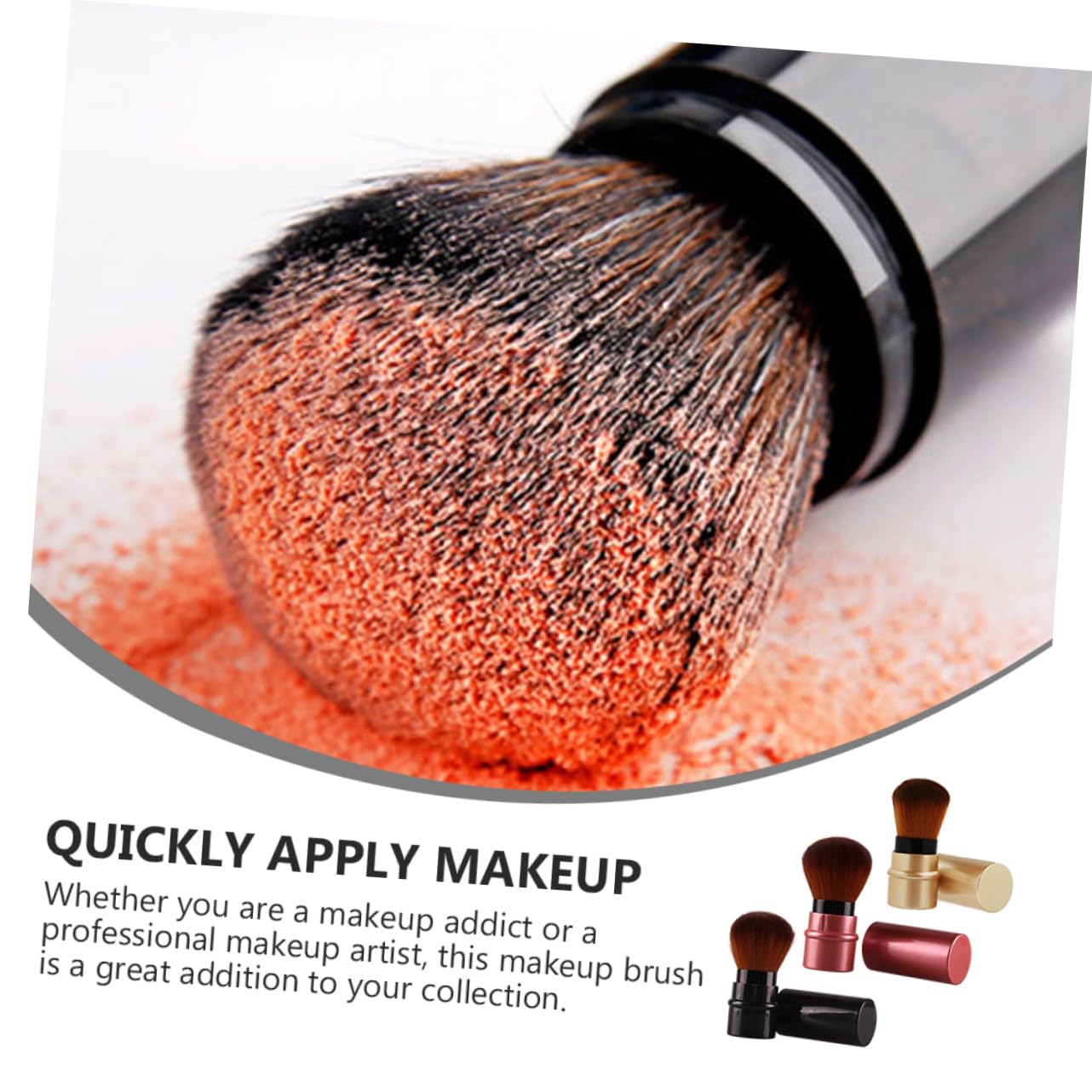 Housoutil 9 Pz Pennello per fondotinta pennello da trucco pennello per il trucco in crema pennello blush forniture per il trucco applicatore di fondotinta portatile spazzola