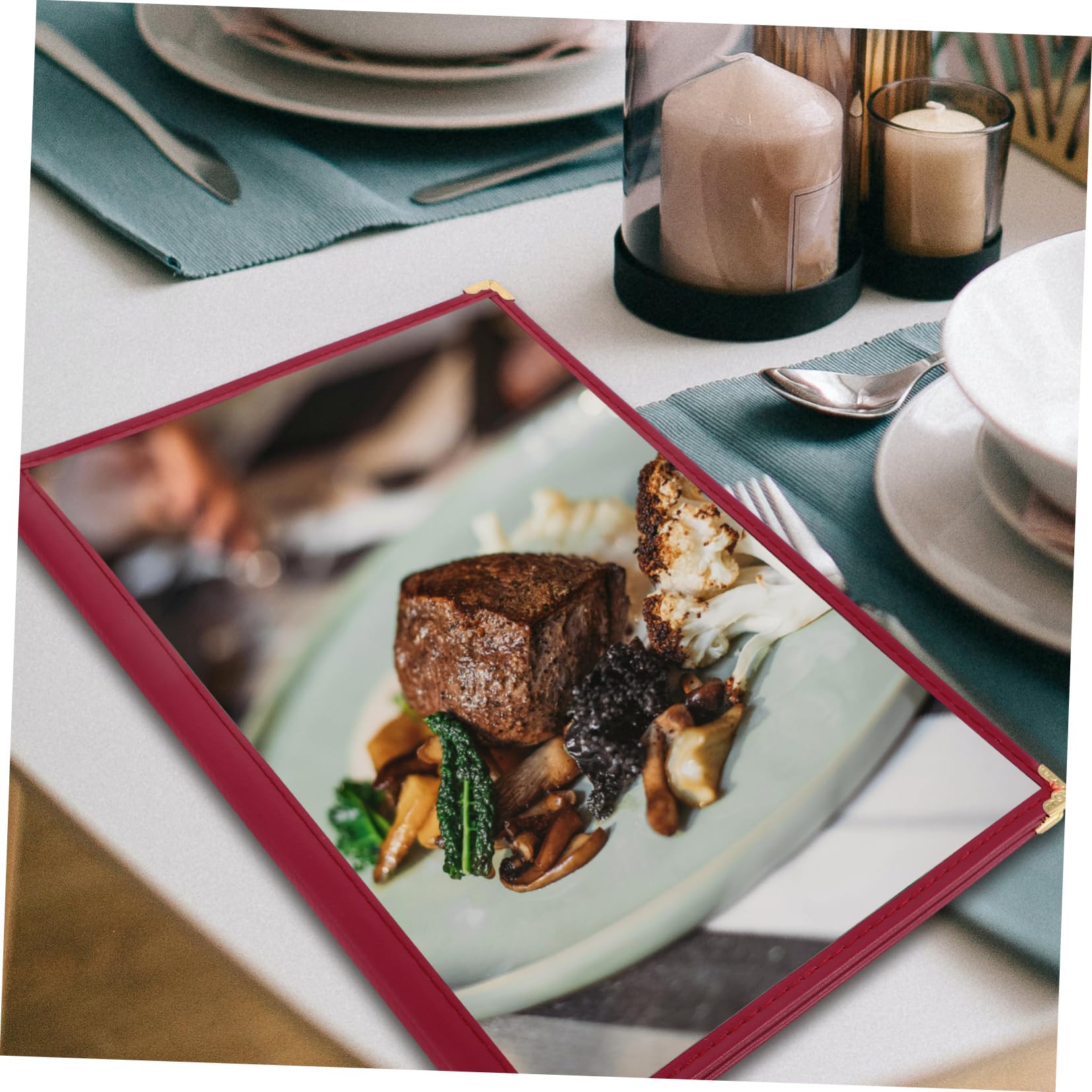 SOLUSTRE Menu Cover Menu Book Holders Clear Menu Sleeve A4 Menu Holder Restaurant Menu Sleeves Menu Folders Menu Books Menu Book for Restaurant Menu Holder for Restaurant Menu Holders PVC