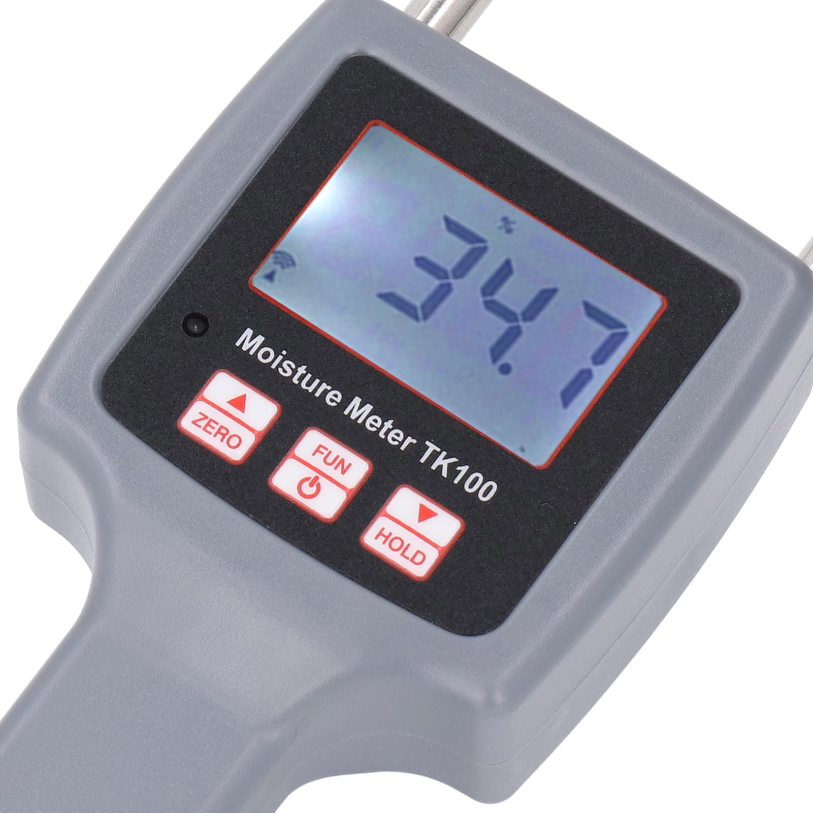 Medidor de Humedad Portátil con Pantalla LCD Retroiluminada, Probador de Humedad Fácil de Usar para Hierba de Forraje de Granos, Ideal para Uso Agrícola