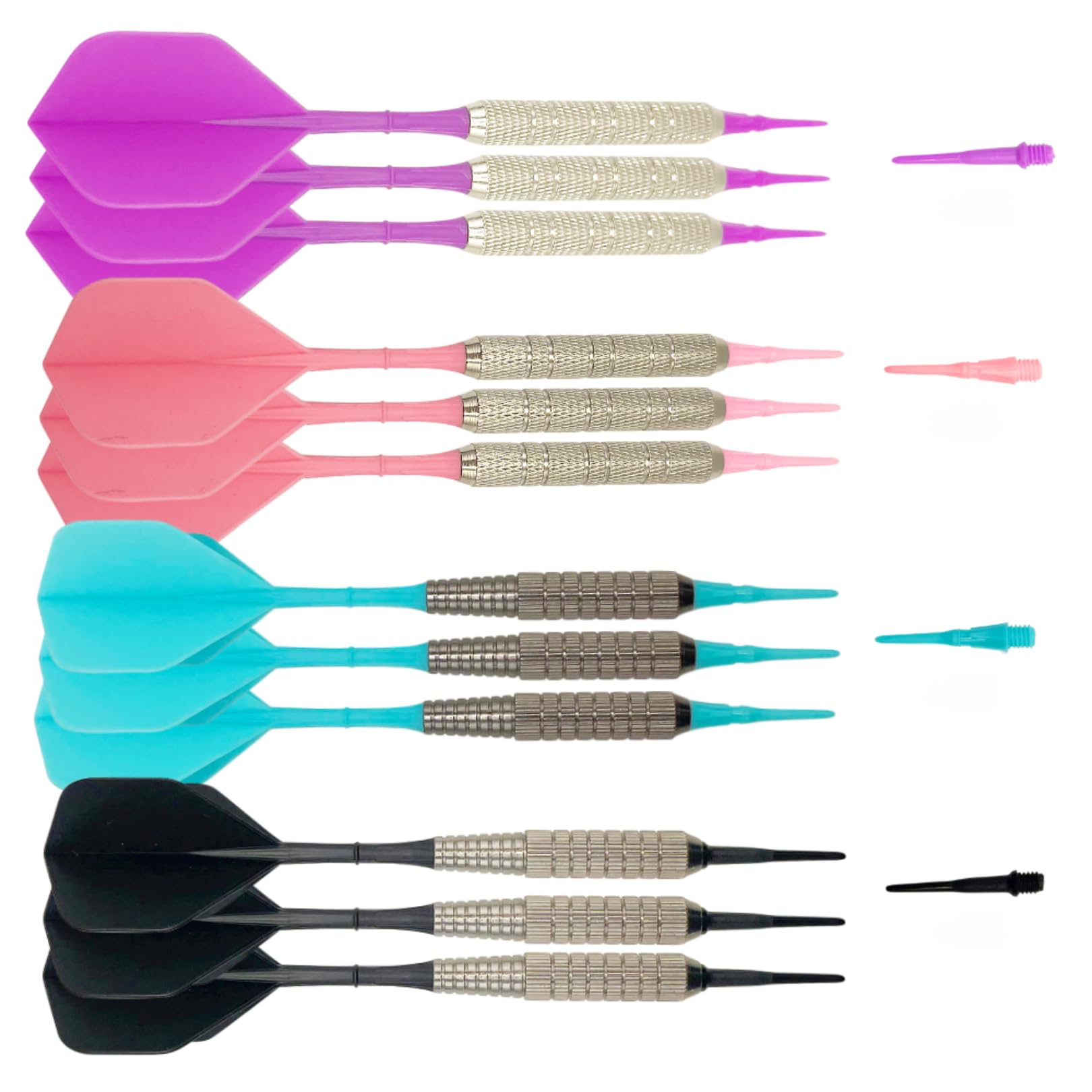 Amazon | ソフトダーツ 12本 チップ100個 セット ハウスダーツ