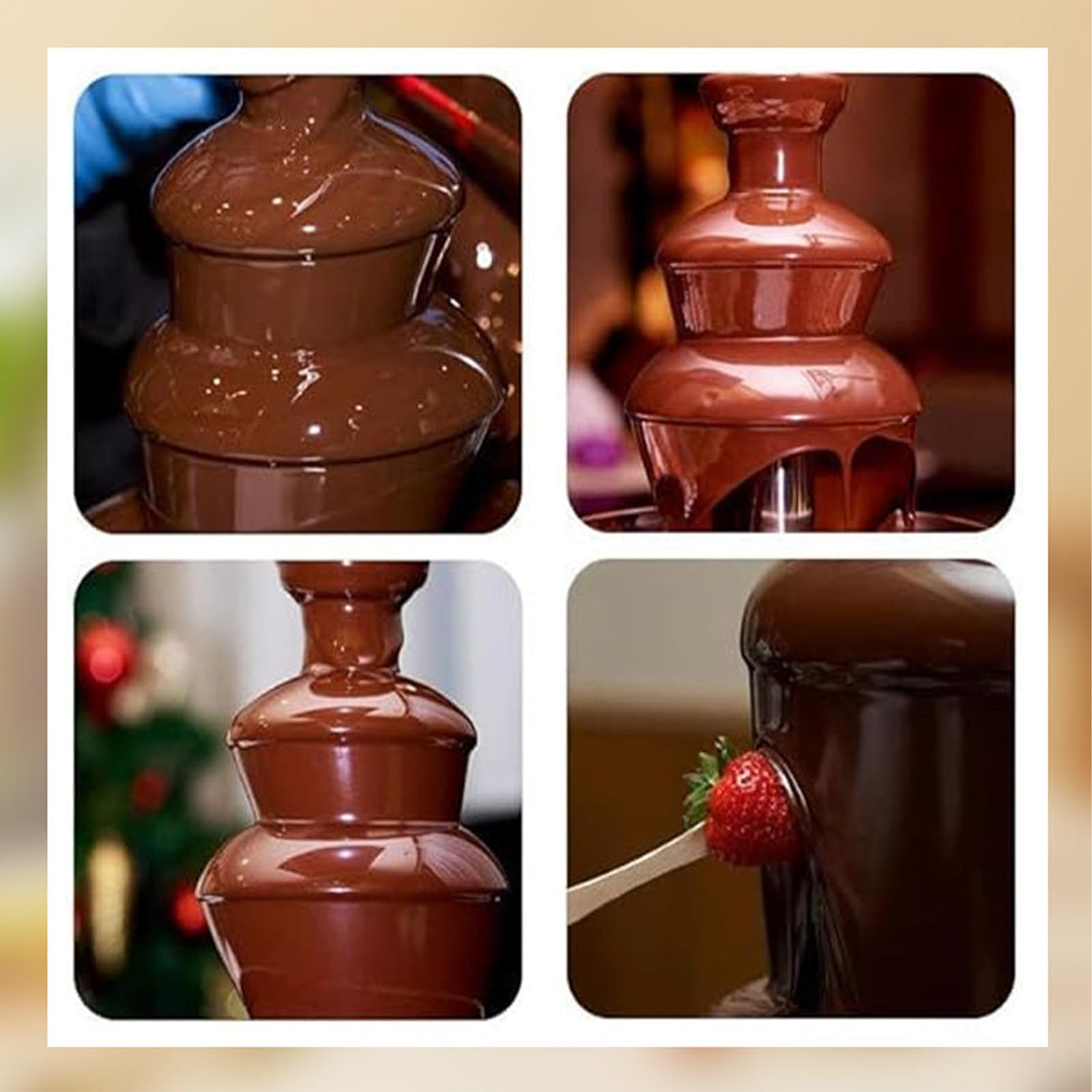Schokoladen, Schokoladenmaschine | Schokoladenschmelzmaschine,24 cm Edelstahl-Schokoladenfondue-, wiederverwendbares Küchengerät für Schokolade, Süßigkeiten, Butter, Käse