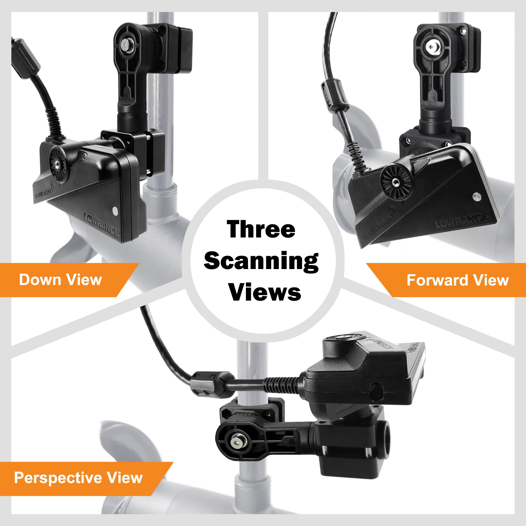 0 Degree Pole Mount Compatible with Lowrance Active Target2, Replaces 000-15770-001 - 4