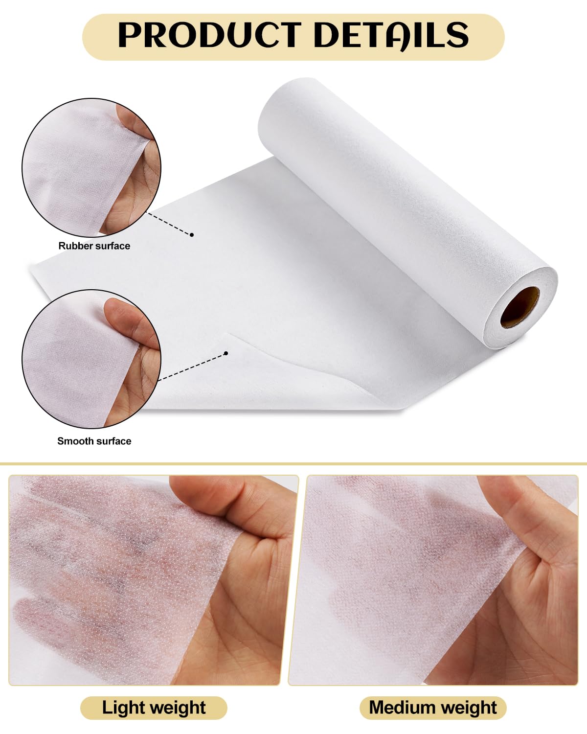 Snapklik.com : Light Weight Fusible Interfacing For Sewing, 11.6