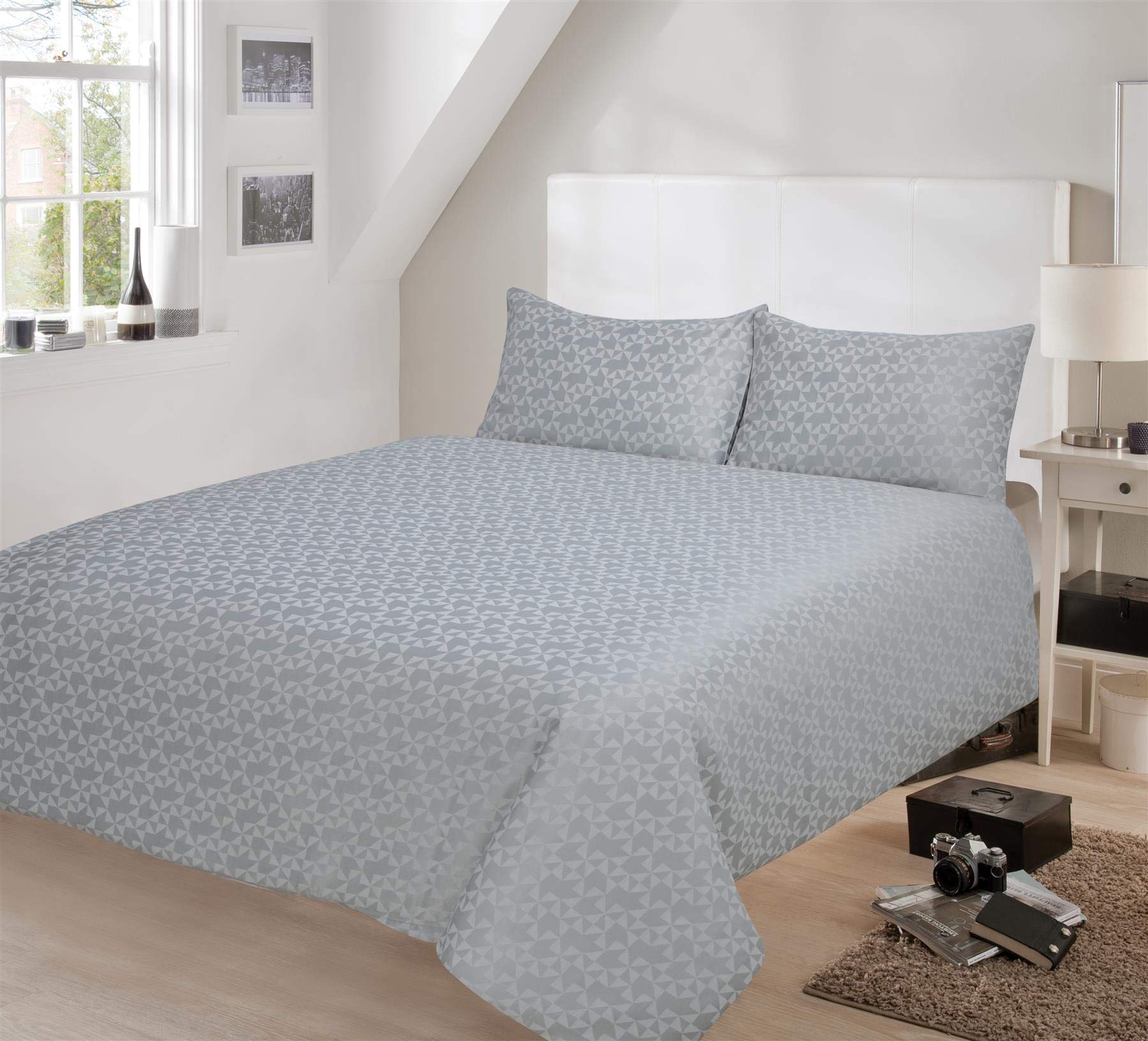 Olivia Rocco Luxe Geo - Confezione da 2 federe decorative in velluto