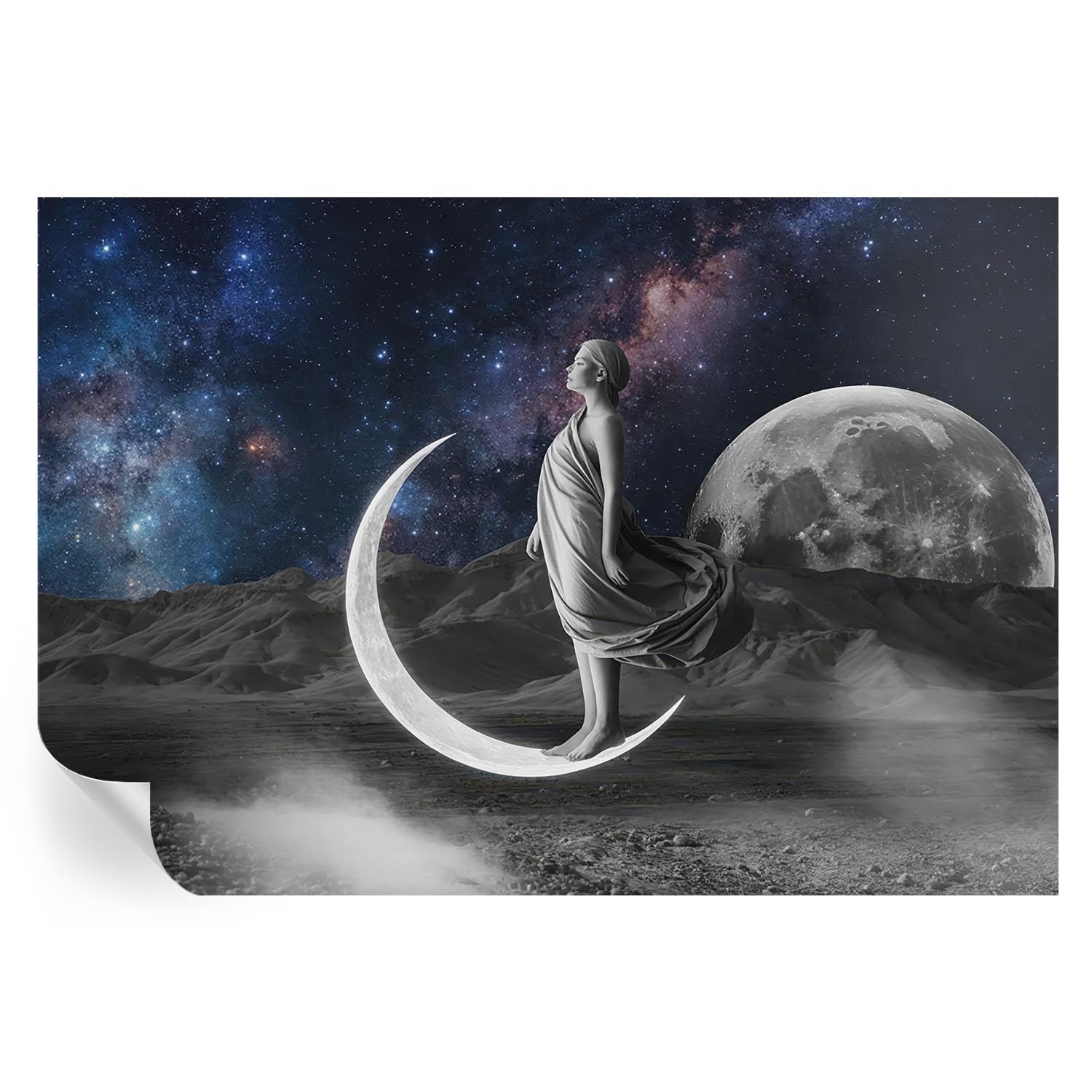 Cubiertas para pasillo 152x104 cm sueños nocturnos vinilos decorativos de pared hogareña