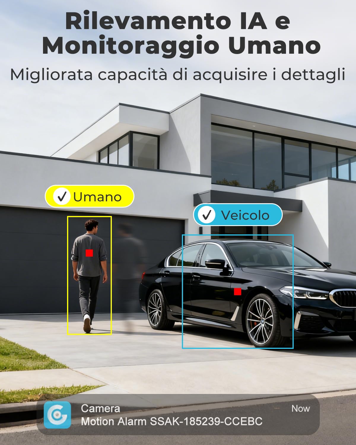 GENBOLT 4K Telecamera Wi-Fi Esterno, Doppia Lente 8MP,Telecamera IP CCTV | Zoom Ibrido 10X,Registrazione 24/7,2.4/5GHz,PTZ,DC&POE,Visione Notturna Colori,Rilevamento Automatico di Persone/Veicoli,IP66