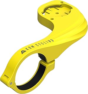 KOM Cycling Soporte para bicicleta Garmin Edge de color amarillo diseñado para Garmin Edge 530 y otros modelos de Garmin